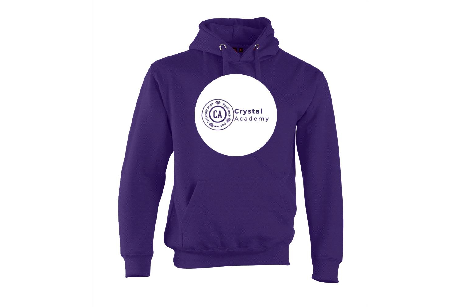 Crystal Academy Hoodie White Logo